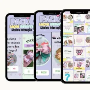 Pack Canva Laços Infantil - Arquivo Digital