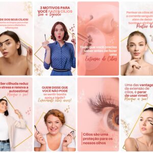 Pack Canva Lash Designer Templates Editavel 28 Artes Storie Bonus 5