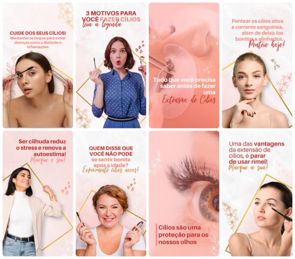 Pack Canva Lash Designer Templates Editavel 28 Artes Storie Bonus 5