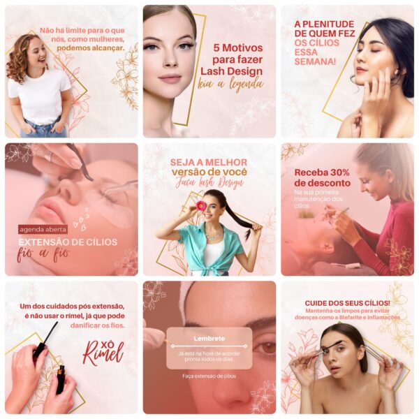 Pack Canva Lash Designer Templates Editavel 30 Artes Bonus 3