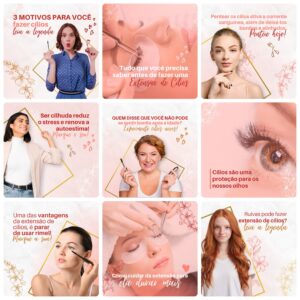 Pack Canva Lash Designer Templates Editavel 30 Artes Bonus 5