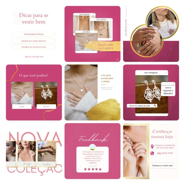 Pack Canva Loja De Acessorios Template Editavel 50 Artes Bonus 4