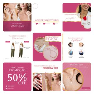 Pack Canva Loja De Acessorios Template Editavel 50 Artes Bonus 5