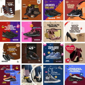 Pack Canva Loja De Calcados Templates Editaveis 30 Artes Bonus 2