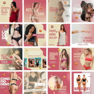 Pack Canva Loja De Lingerie Moda Intima Templates Editaveis 30 Artes Bonus 2