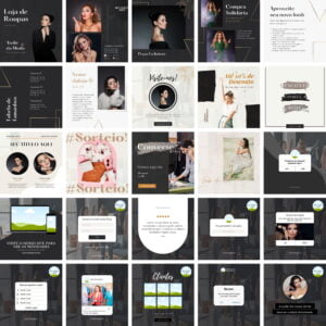 Pack Canva Loja De Roupas Templates Editaveis 30 Artes Bonus