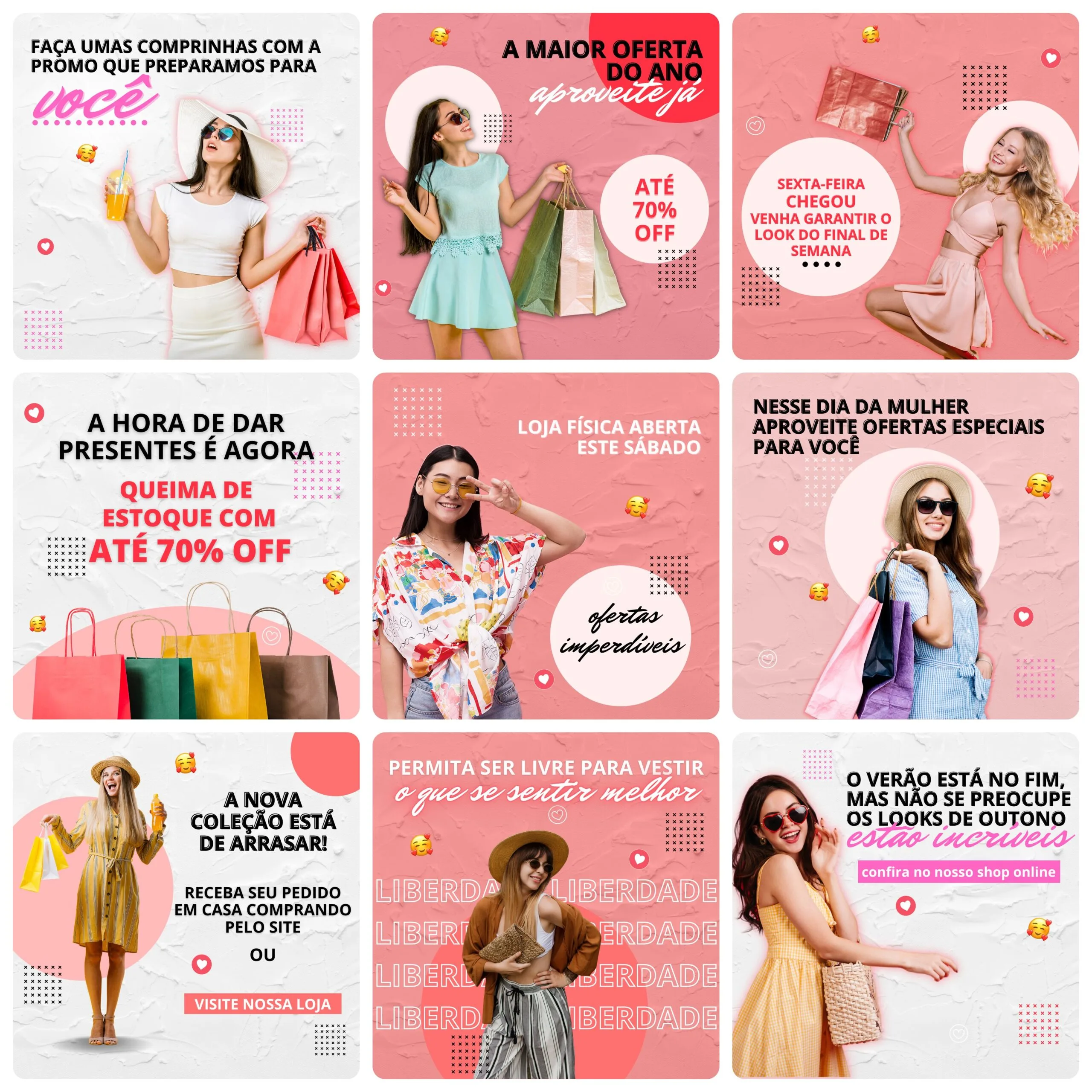 Pack Canva Loja De Roupas Templates Editavel 30 Artes Bonus 5