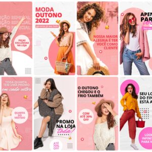 Pack Canva Loja De Roupas Templates Editavel 30 Artes Storie Bonus 7