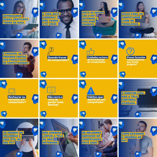 Pack Canva Manutencao De Computadores Templates Editaveis 200 Artes Legendas