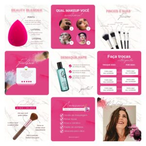 Pack Canva Maquiagem Maquiadora Template Editavel 30 Artes Bonus 3