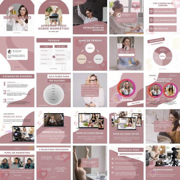 Pack Canva Marketing Digital Templates Editaveis 25 Artes Bonus