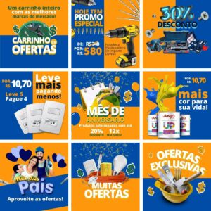 Pack Canva Materiais De Construcao Templates Editaveis 10 Artes Bonus