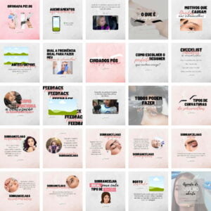 Pack Canva Micropigmentacao 20 Templates Editaveis 37 Artes Bonus