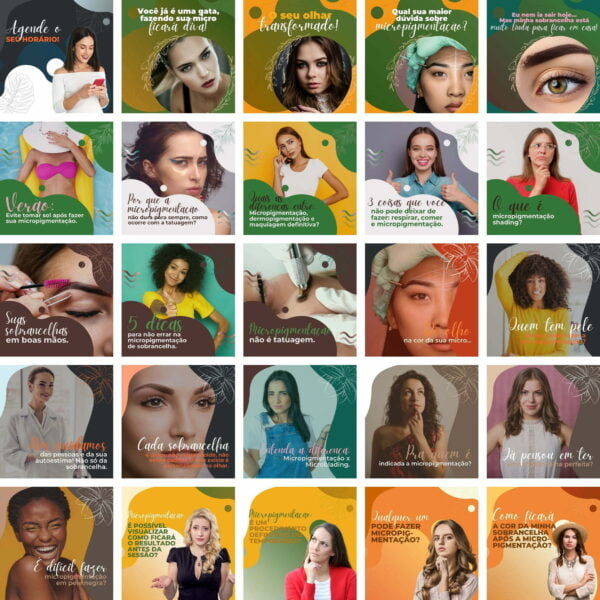 Pack Canva Micropigmentacao Beleza Templates Editaveis 200 Artes Bonus 2
