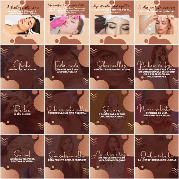 Pack Canva Micropigmentacao Templates Editaveis 200 Artes Legendas 5