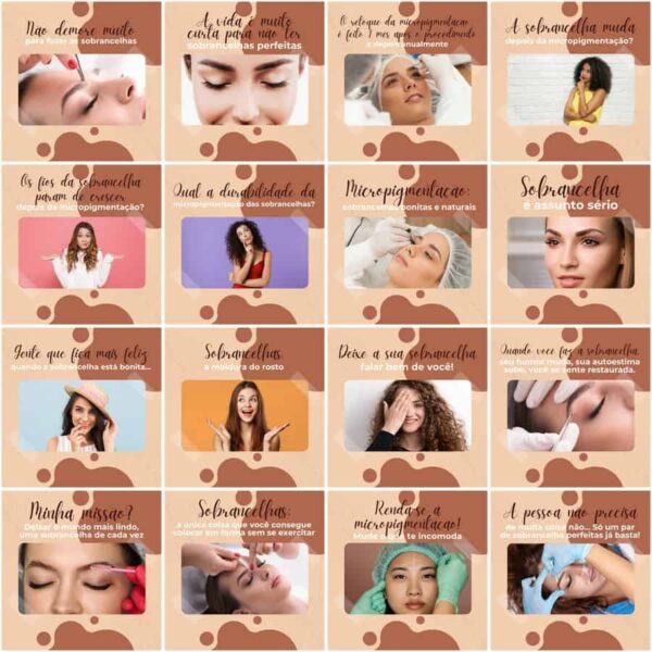 Pack Canva Micropigmentacao Templates Editaveis 200 Artes Legendas 8