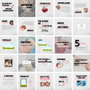 Pack Canva Micropigmentacao Templates Editaveis 25 Artes Bonus