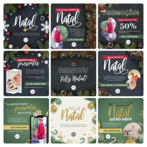 Pack Canva Natal 20 Templates Editavel 18 Artes 8 Capa Destaques 4