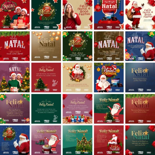 Pack Canva Natal Templates Editaveis 50 Artes Bonus