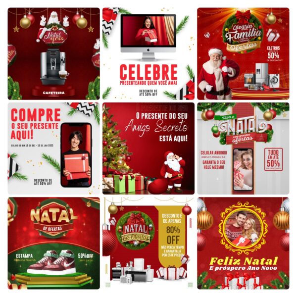 Pack Canva Natal Templates Editavel 30 Artes Bonus