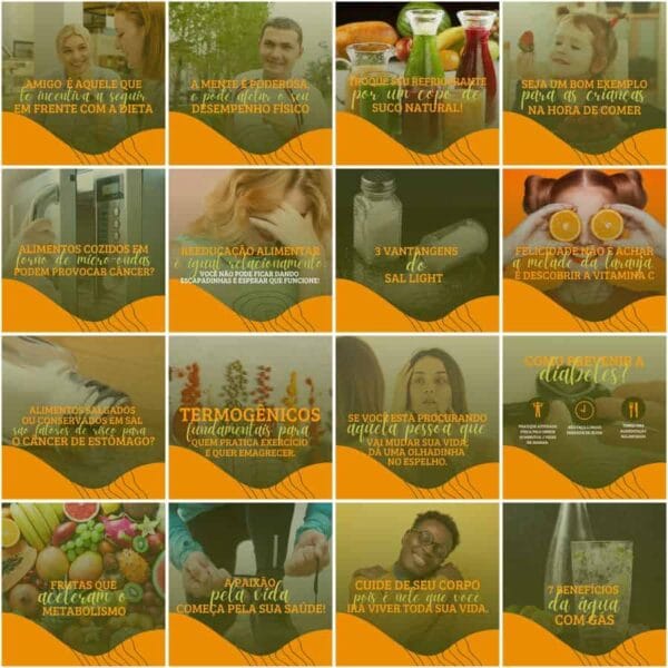 Pack Canva Nutricionista Nutricao Templates Editaveis 200 Artes Legendas 6