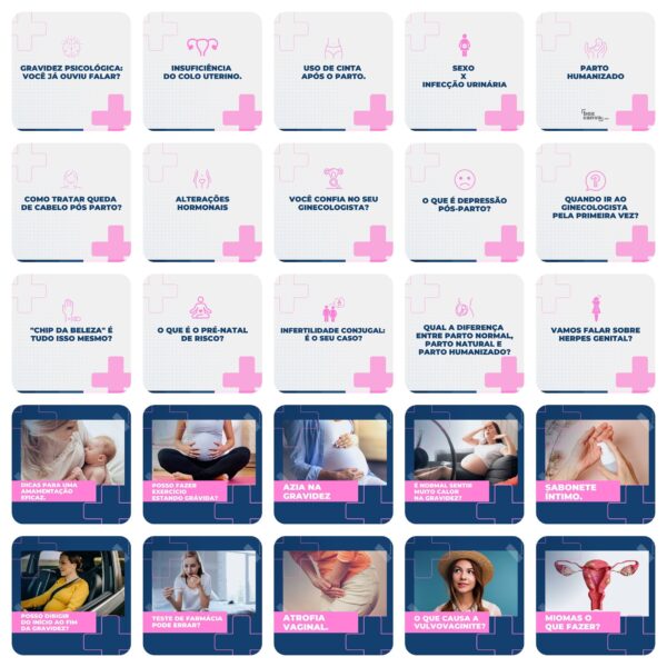 Pack Canva Obstetricia Ginecologista Templates Editaveis 200 Artes Legendas 3