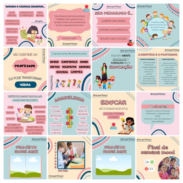 Pack Canva Pedagoga Templates Editavel 100 Artes Bonus 6