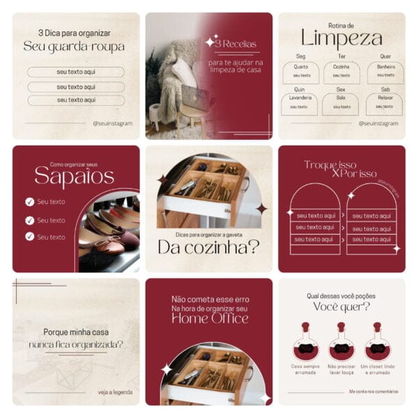 Pack Canva Personal Organizer Template Editavel 30 Artes Bonus 2