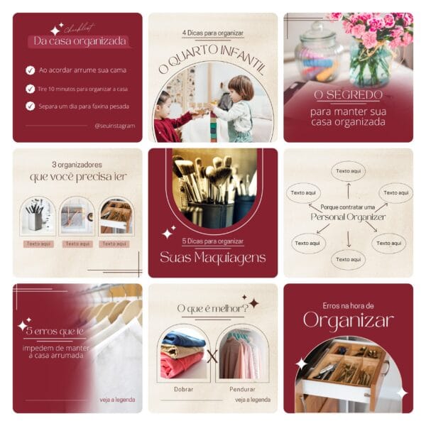 Pack Canva Personal Organizer Template Editavel 30 Artes Bonus