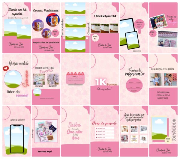 Pack Canva Personalizados Sublimacao Templates Editavel 100 Storie 3