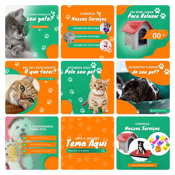 Pack Canva Pet Shop Template Editavel 30 Artes Bonus 2