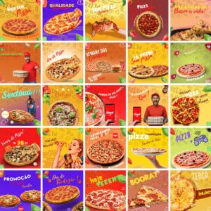 Pack Canva Pizzaria Pizza 30 Templates Editaveis 50 Artes Bonus 2