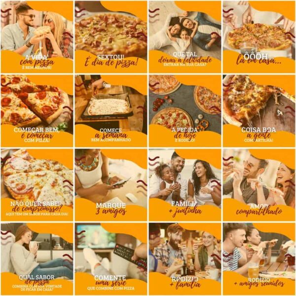 Pack Canva Pizzaria Pizza Templates Editaveis 200 Artes Legendas 10