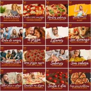 Pack Canva Pizzaria Pizza Templates Editaveis 200 Artes Legendas 11