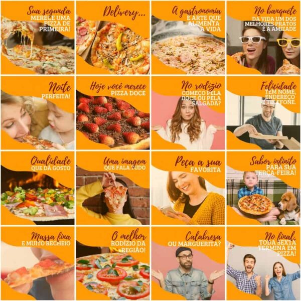 Pack Canva Pizzaria Pizza Templates Editaveis 200 Artes Legendas 4