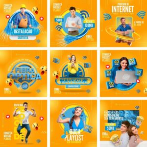 Pack Canva Provedor De Internet Templates Editaveis 10 Artes Bonus