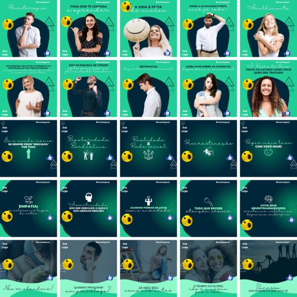 Pack Canva Psicologo 30 Templates Editaveis 100 Artes Bonus