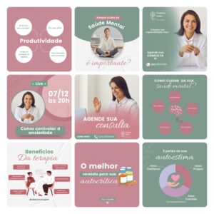 Pack Canva Psicologos Template Editavel 30 Artes Bonus 3