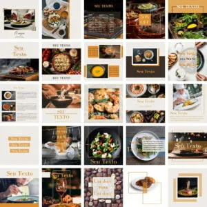 Pack Canva Restaurante 20 Templates Editaveis 25 Artes Bonus