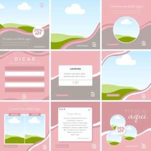 Pack Canva Salao De Beleza 30 Templates Editaveis 11 Artes Bonus