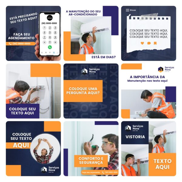 Pack Canva Servicos Gerais Template Editavel 30 Artes Bonus 2