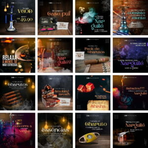 Pack Canva Tabacaria Narguile Templates Editaveis 30 Artes Bonus 2