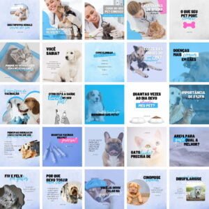 Pack Canva Veterinaria Pet Shop Petshop Templates Editaveis 25 Artes Bonus