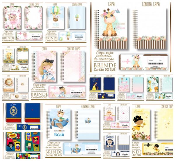 Pack Capas e Cartão Sus Infantil - Arquivo Digital