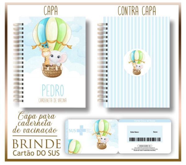 Pack Capas e Cartão Sus Infantil - Arquivo Digital - Imagem 3