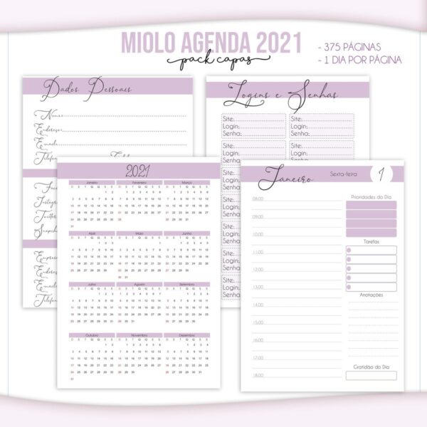 Pack Capas e Miolos 2021 - Arquivo Digital - Imagem 2