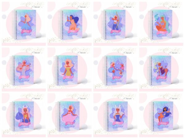 Pack Capas e Miolos Coleção Signos - Arquivo Digital