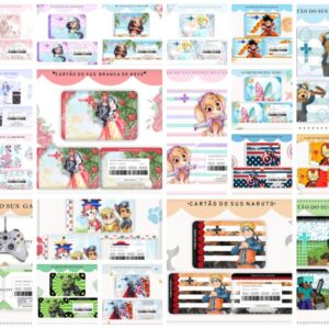 pack cartoes sus teen arquivo digital papel e scrapbook