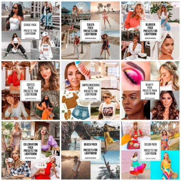 Pack Completo Livia Brasil Presets Lightroom Instagram Fotos