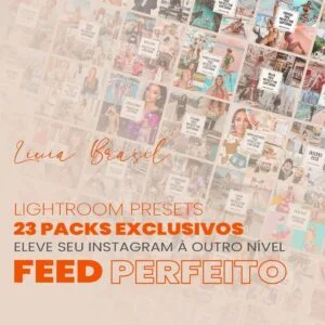 Pack Completo Livia Brasil Presets Lightroom Instagram Fotos